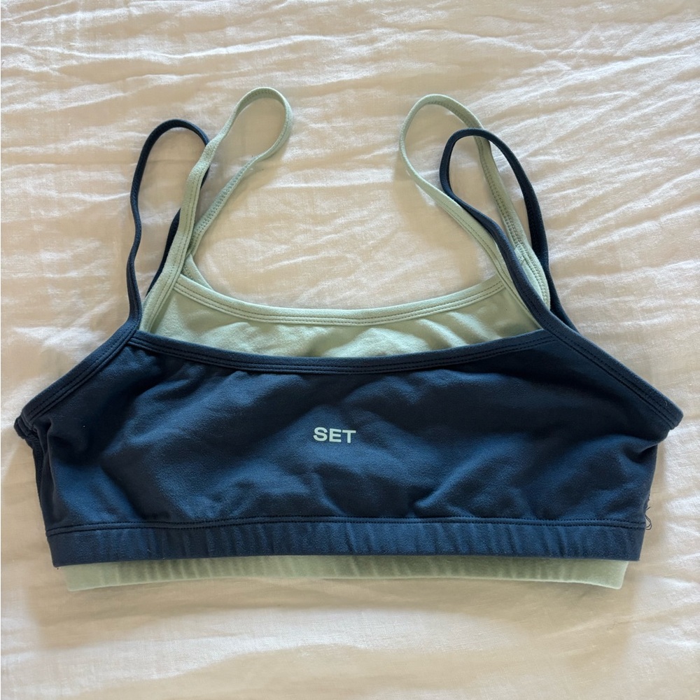Set Active Cloud Training Crop Cami Bra - image 1